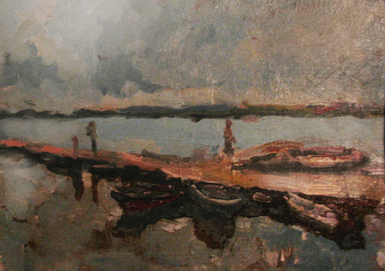 «Дніпро ранковий». 1991. Полотно, олія